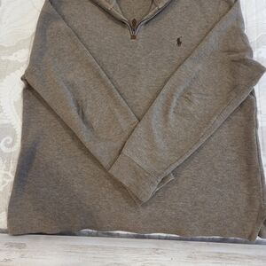 Ralph Lauren POLO Men's Medium LIGHT BROWN Sweater W Zipper.
